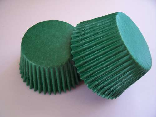 Green Cupcake Papers - Click Image to Close